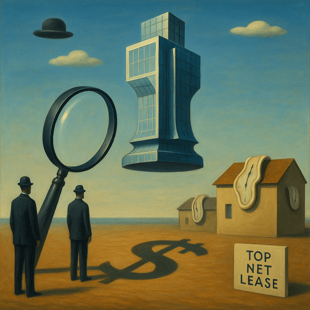 Commercial Real Estate Investment Platform - Surreal artistic representation of property discovery